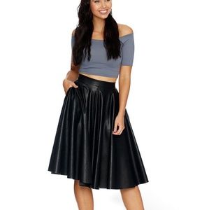 Black Milk Route 66 Midi skirt